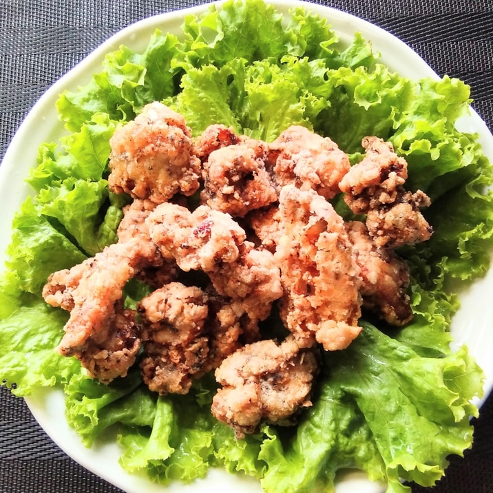 ゆかり風味の鶏もも肉の唐揚げ